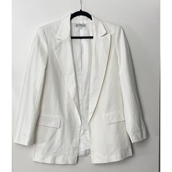 Leisure One Jackets & Blazers - Women's‎ Linen Blazer S Sleeve Lightweight Spring Summer Blazer Jacket